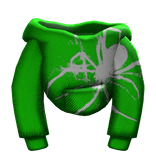 Green Spider Male Hoodie