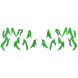 Green Spiky Aura Top