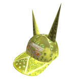 Green spiky horns cap