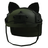 Green Swat Helmet w/ Dog Ears