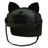 Green Swat Helmet w/ Dog Ears