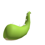 Green Toony Dragon Tail