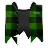 Green Torn Flannel