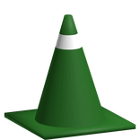 Green Traffic Cone