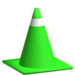 Green Traffic Cone