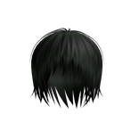 Green Unkept Vkei Goth Emo Hair