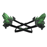Green Warrior Demon Battle Pauldrons Realistic