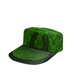 Green western stamped cap