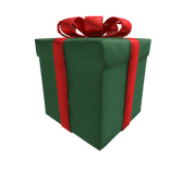 Green Wrapped Present