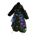 Green Y2K Snack Punk Overalls [PBR]