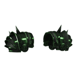 Green/Black Nightmare Knight Shoulder Pads
