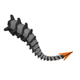 Grey & Orange Robot Tail