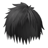 Grey Anime Messy Boy Emo Hair