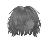 Grey Anime Short Wavy Hair