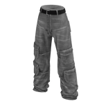 Grey Baggy Cargo Jeans
