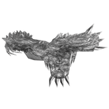 Grey Bear Claw Cross Scarf