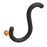 Grey Cat Tail w/ Jingle Bell