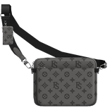 Grey Designer Crossbody Bag