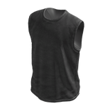 Grey Distressed Sleeveless  Shirt