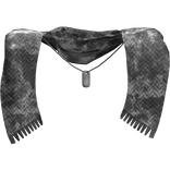 Grey Dog Tag Scarf