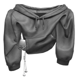 Grey Draped Hoodie & Phone 1.0