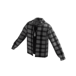 Grey Flannel Shirt w/ Dogtag