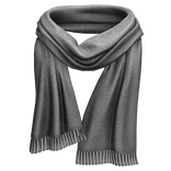 Grey Fringe Scarf