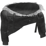 Grey Fur Shoulder Hoodie 