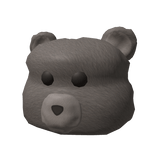 Grey Fuzzy Bear Beanie