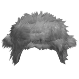 grey fuzzy fluffy chunky fur ushanka