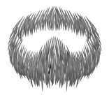Grey Goatee Beard Stub