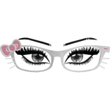 Grey Hello Kitty White Frame