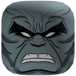 Grey Hulk Modern Comic Face