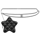 Grey Leopard Cstar Quilted Waist Bag Silver