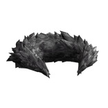 Grey Neck Fur Collar