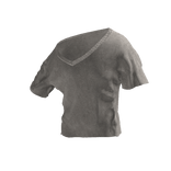 grey off shoulder top extra long fit