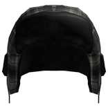 Grey Plaid Fluffy Ushanka