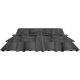 grey ruffled bow skirt