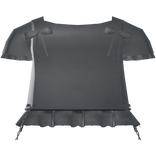 grey ruffled bow t-shirt