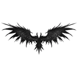 Grey Runic Skeleton Dragon Wings