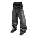 Grey Sagging Jeans w/ Sneakers