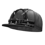 Grey Scene Emo Tilted Bullet Cap