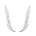 Grey Sophisticated Fairy Wings