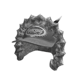 Grey Spikey Hood w/ Grey Hat