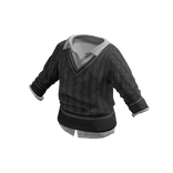 Grey Sweater & Undershirt