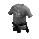 Grey Tee & Tied Hoodie