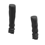 Grey Uneven Leg Warmers