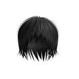 Grey Unkept Vkei Goth Emo Hair