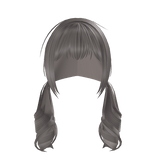 Grey Wavy Long Curly Dollette Pigtails 