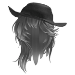 Grey Wolf cut w Summer Hat 